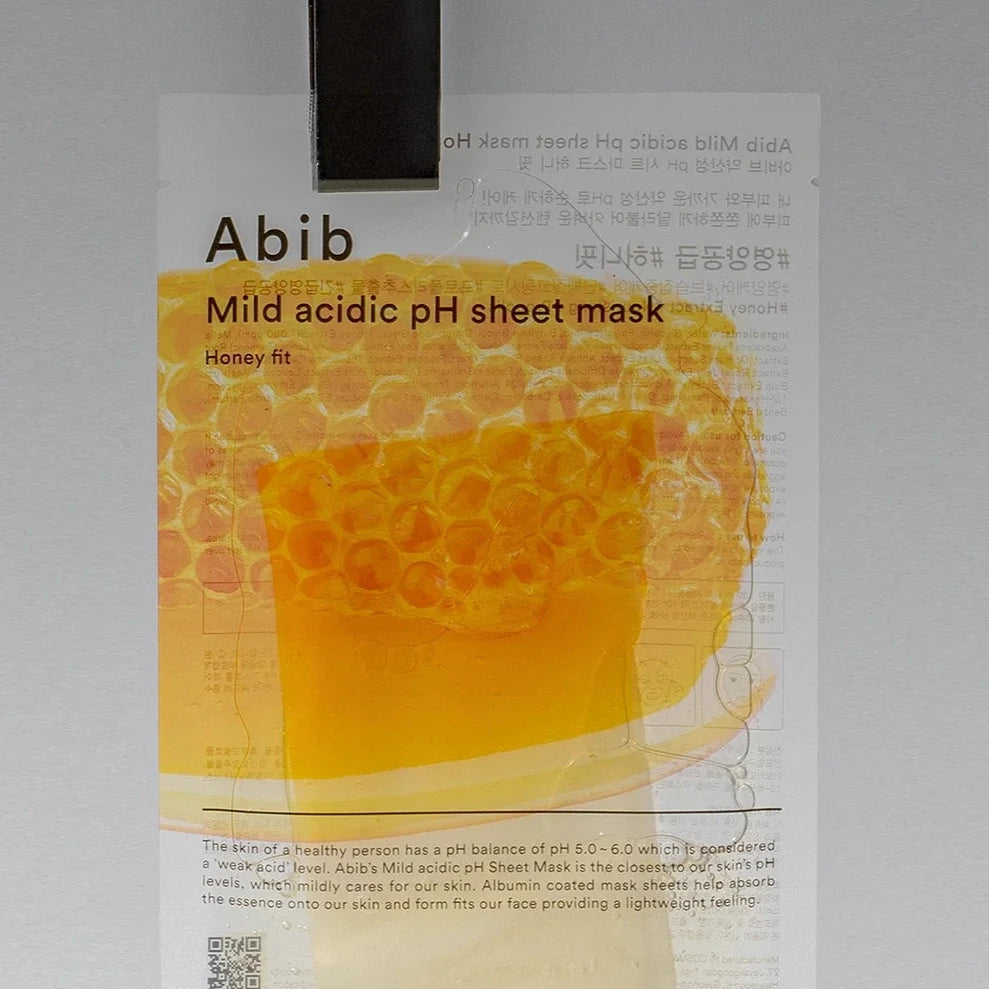 Mild acidic pH sheet mask Honey fit 1 EA