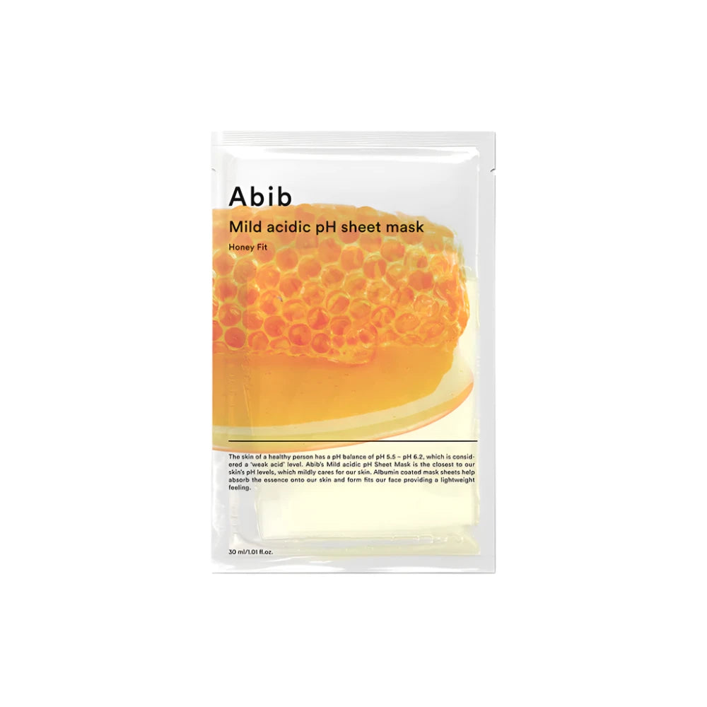 Mild acidic pH sheet mask Honey fit (10pcs)